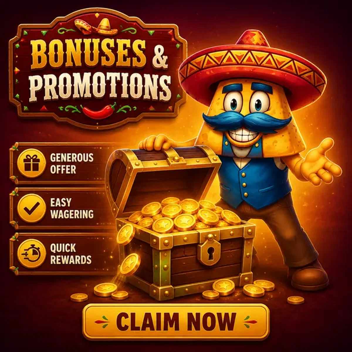 El Ranchero celebra ganancias de bonos con maletín brillante en Bonos y Promociones de Casinacho